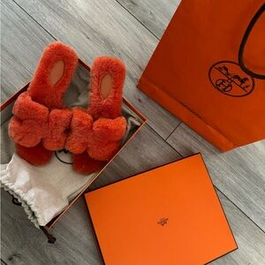 Oran Sandals 37.5 Orange